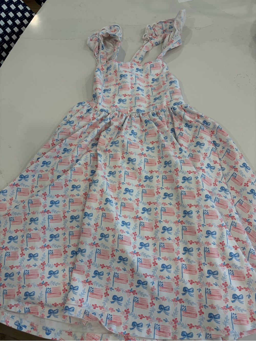Girls flag dress by Ollie and Jay size 7